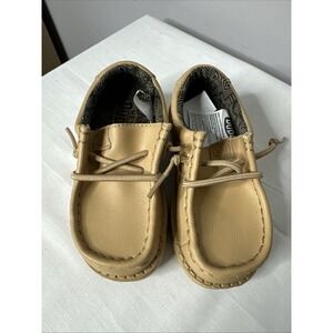 Kids Tan Moccasin Shoes